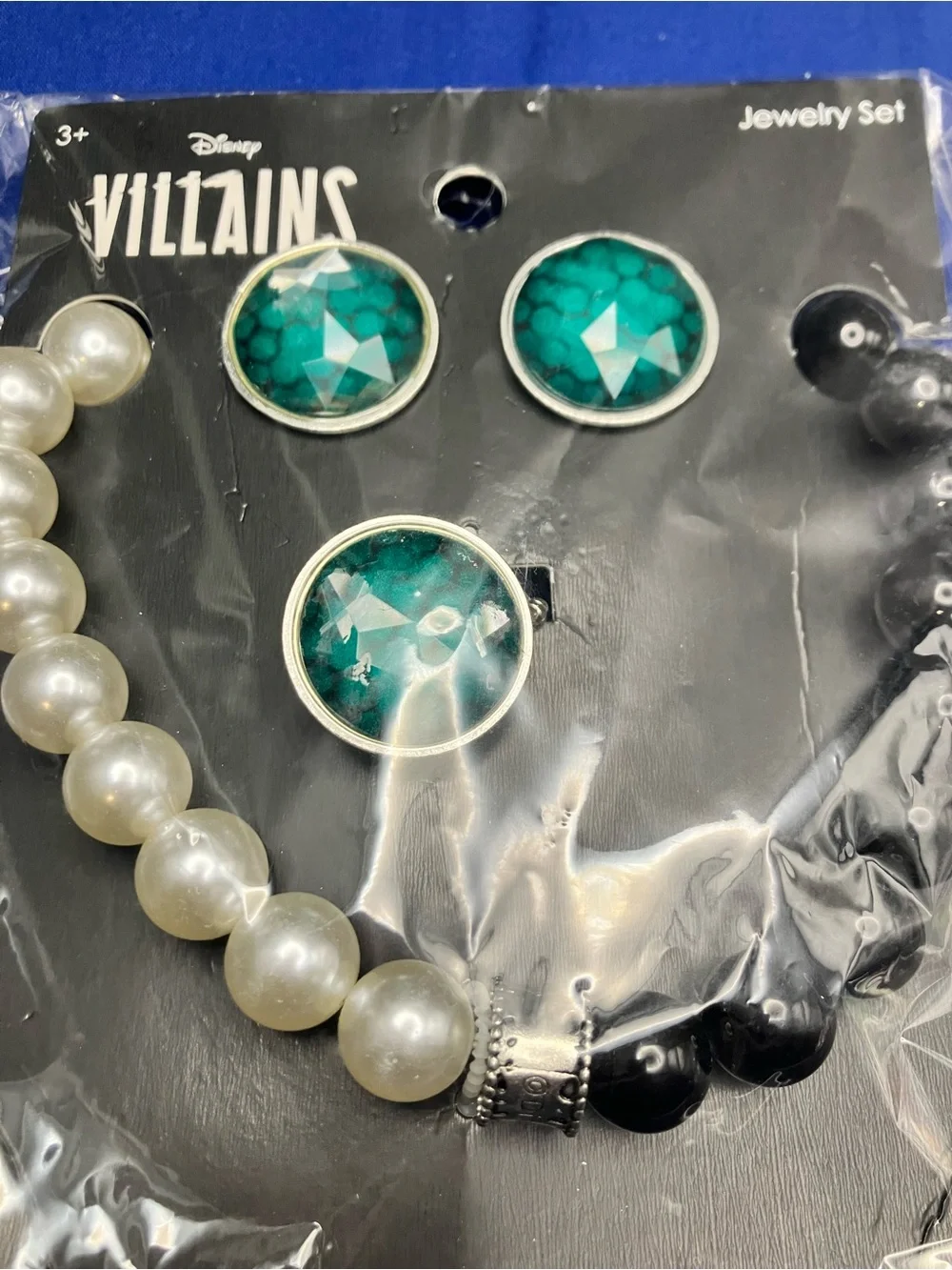 Disney Mulan & Villains Jewelry Set - Gold, Teal, Black, White
